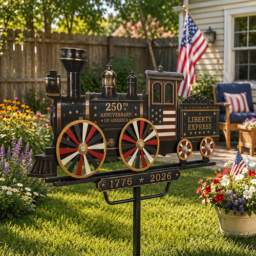 🔥Limited time 55% OFF🔥🚂USA 250 “Liberty Express” Train Garden Wind Spinner -✈️ (Free Delivery Fee)
