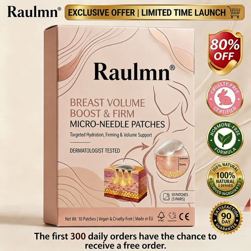 🔥Limited-time 80% sale--Raulmn Targeted Breast Enhancement Advanced Nano-Microneedle Patches