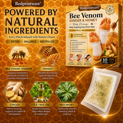 Redprintware® Bee Venom Ginger & Honey Care Foot Pads - Alin