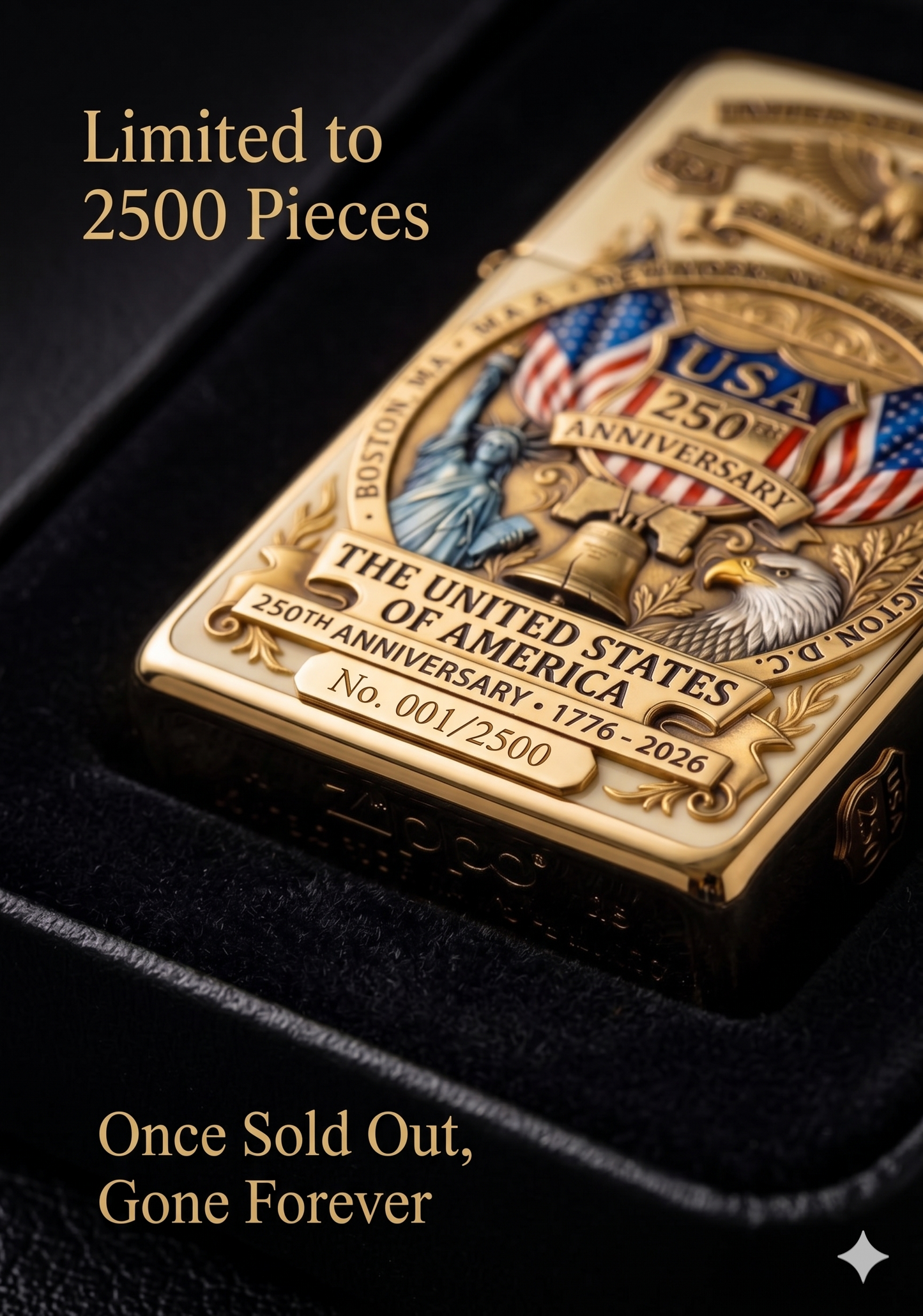 🎁USA 250th Anniversary Collectible Windproof Lighter（BUY 3 FREE SHIPPING)