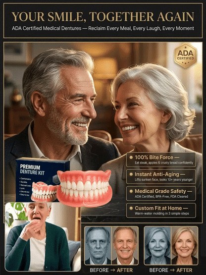 Raulmn® Premium Complete Dentures | Comfortable, Natural-Looking Smile