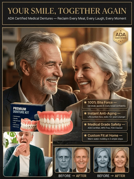 Raulmn® Premium Complete Dentures | Comfortable, Natural-Looking Smile