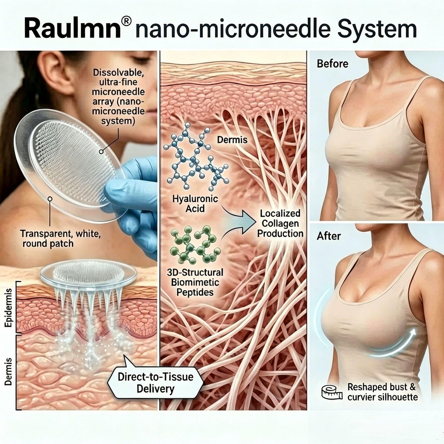 🔥Limited-time 80% sale--Raulmn Targeted Breast Enhancement Advanced Nano-Microneedle Patches
